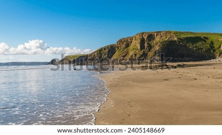 Beach at Druidston Haven, near Haverfordwest, Pembrokeshire, Dyfed, Wales, UK Royalty-Free Stock Photo #2405148669