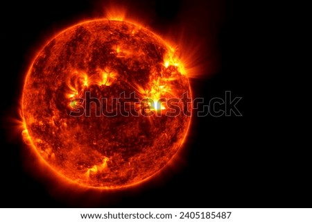 The sun from space. Elements of this image furnished by NASA