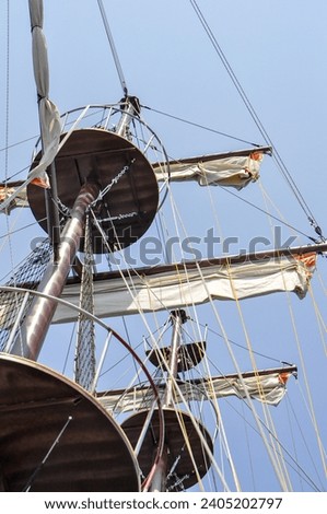 pirate ship in the harbor
