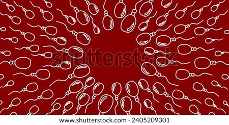 Vector. Festive horizontal banner with copy space for text. Hand drawn oval balloons. Fun outline drawing. Background for birthday parties, greeting cards, Valentine's Day and other advertising items.