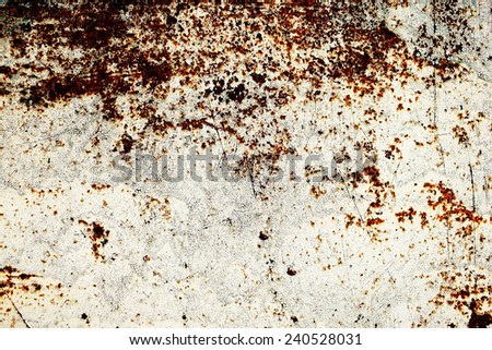 natural rusty metal with old cracked paint of different colors and shades