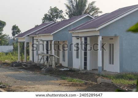 Simple housing in Rejang Lebong district. 