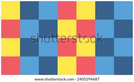 Seamless geometric pattern in the colors of the national flag of Ukraine. background template with geometric patterns. Vector illustration in flat style
