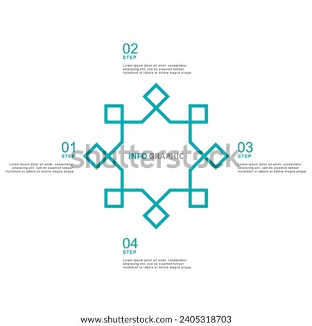 Infographic element design template, business concept with several steps or options