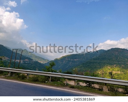mountain picture from jammu road
