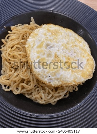 Indomie goreng noodles with fried egg