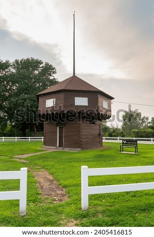 The Mad Anthony Wayne Blockhouse in Erie, PA Royalty-Free Stock Photo #2405416815