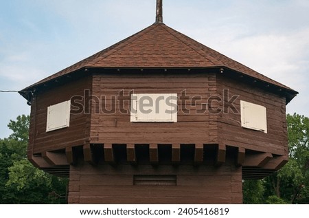 The Mad Anthony Wayne Blockhouse in Erie, PA Royalty-Free Stock Photo #2405416819