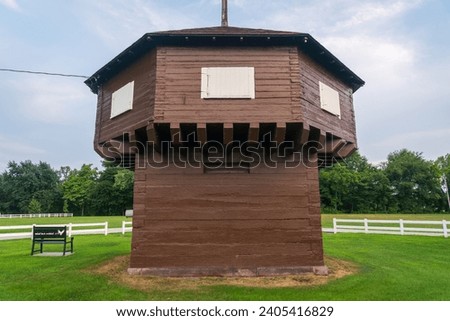 The Mad Anthony Wayne Blockhouse in Erie, PA Royalty-Free Stock Photo #2405416829