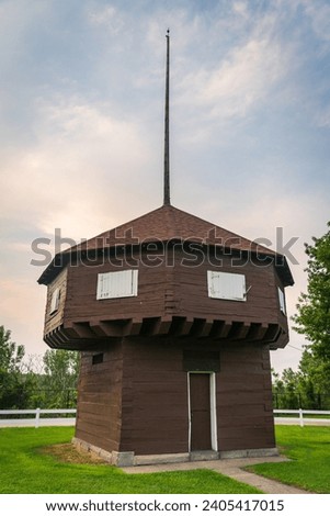 The Mad Anthony Wayne Blockhouse in Erie, PA Royalty-Free Stock Photo #2405417015