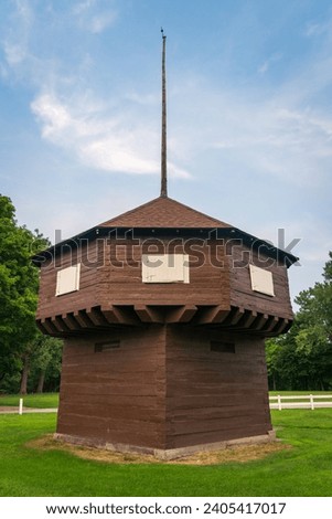 The Mad Anthony Wayne Blockhouse in Erie, PA Royalty-Free Stock Photo #2405417017