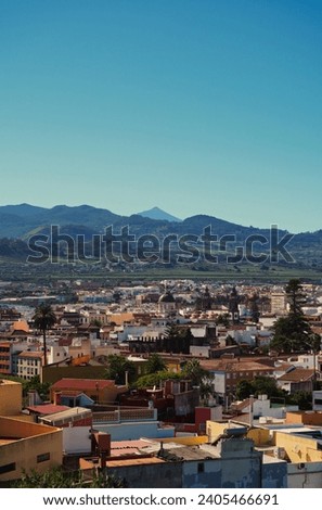View of the city of San Cristóbal de La Laguna. It was the first city in the Canary Islands, and until now it is the only one declared a World Heritage Site. Royalty-Free Stock Photo #2405466691