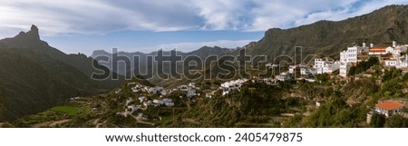 Panoramic View From Tejeda To Artenara And Roque Bentayga On The Beautiful Island Of Gran Canaria Royalty-Free Stock Photo #2405479875