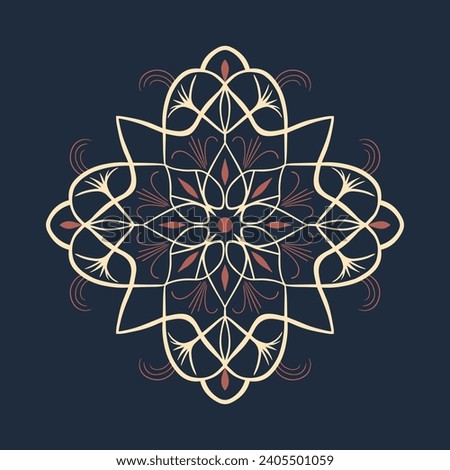 Vector islamic design. Ramadan pattern. Arabic ornament for greetings. 