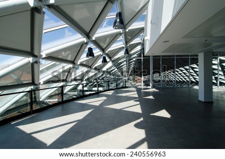 Budapest whale, Balna building. Modern architecture in Budapest.  Royalty-Free Stock Photo #240556963