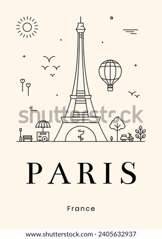 beautiful picture of Paris with Eiffel tower