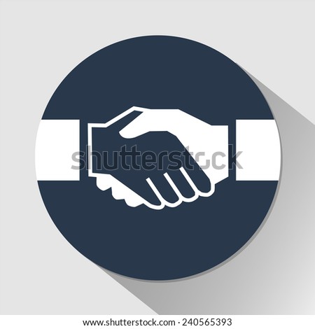 Handshake icon great for any use. Vector EPS10.