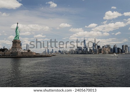 Harbor Horizons: Manhattan and Lady Liberty