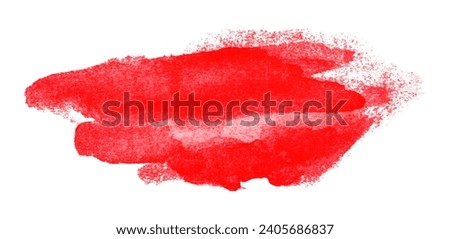 red watercolor background. Artistic hand paint. isolated on white background