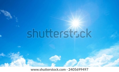 Light white background gradient summer blue sky clouds. Cloudy bright beauty in the sun bright and calm winter air background. Gloomy bright cyan landscape on the horizon skyline neighborhood day view