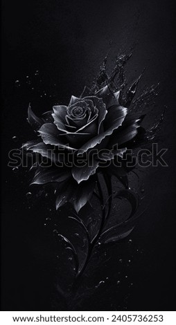 if you are a dark lover and you love flowers and black color attracts you then this image is for you...put this black rose on your wallpaper 