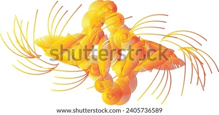 Multicolored seahorses on a black background. Navy print. Royalty-Free Stock Photo #2405736589