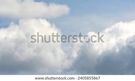 background photo of white clouds and blue sky