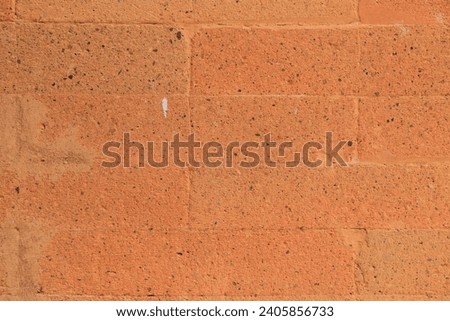 Neutral Textured Wall with Earthy Brown Pattern on Ground. Brick wall Background