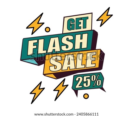 Get Flash Sale 25% Off Vector Illustration 