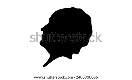 Thomas Moore, black isolated silhouette