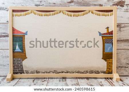 Traditional Turkish shadow play, popularized during the Ottoman period  Royalty-Free Stock Photo #240598615