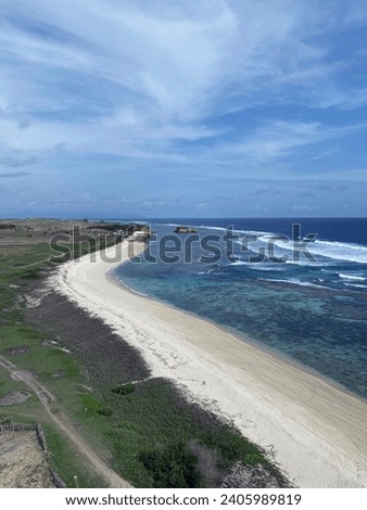 The beauty of Sungkun Beach on the island of Lombok, Indonesia
