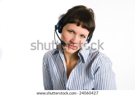 The employee of the call center