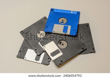 some 1.44 MB floppy disks that are no longer used