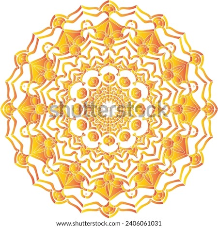 Mandala vector design for jewelry pattern, and background.