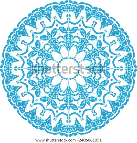 Mandala vector design for jewelry pattern, and background.
