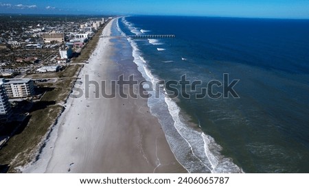 Jacksonville Beach Aerial Drone View