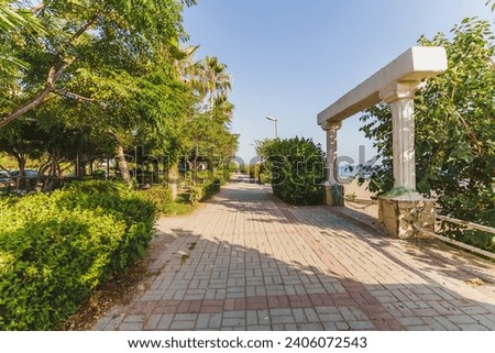 old ruins and architicture by the beach Royalty-Free Stock Photo #2406072543