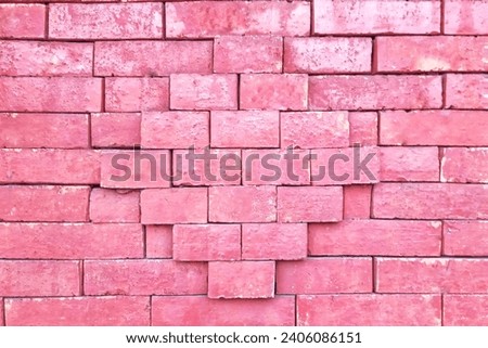Walls formed from brick with variations in protruding surfaces