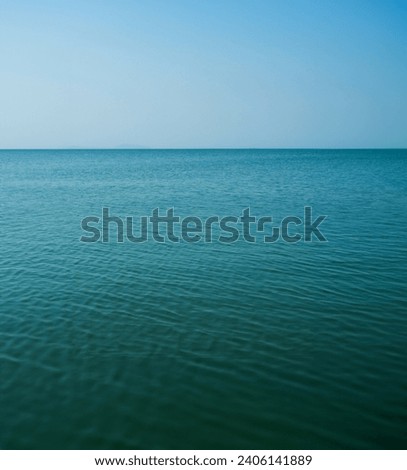 Landscape beautiful summer vertical horizon look view tropical shore open sea beach cloud clean and blue sky background calm nature ocean wave water nobody travel at  thailand chonburi sun day time