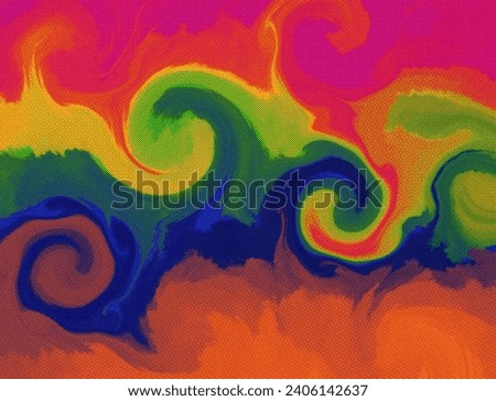 Abstract mixed colorful pink, orange, yellow, green, and blue rainbow colors horizontal ratio background for social media post wallpaper, website post, card prints, and other purposes. 