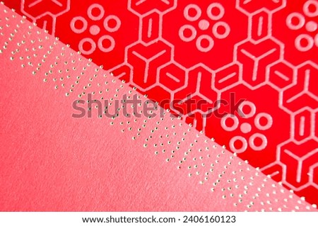 Close up of red envelope with customizable space for text. Chinese New Year celebration