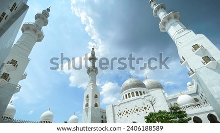 Masjid Syekh Zayed is one of the most beautiful mosques located in Solo, Central Java Royalty-Free Stock Photo #2406188589