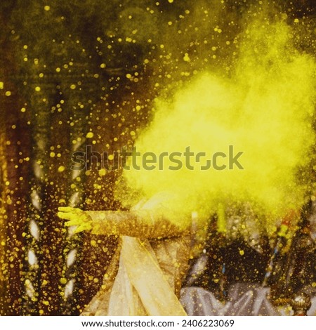Capture the vibrant spirit of Holi with our colorful photo collection. Explore joyful celebrations and dynamic hues in this festive imagery. Royalty-Free Stock Photo #2406223069