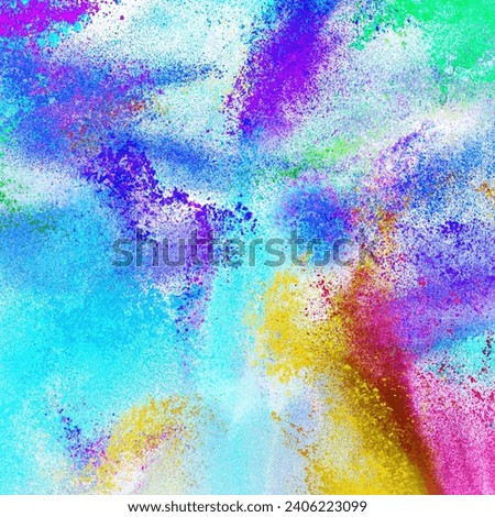 Capture the vibrant spirit of Holi with our colorful photo collection. Explore joyful celebrations and dynamic hues in this festive imagery. Royalty-Free Stock Photo #2406223099