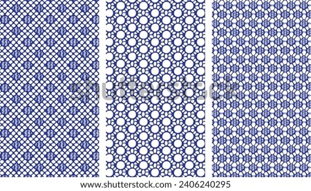 Seamless pattern composed of circles and lines.