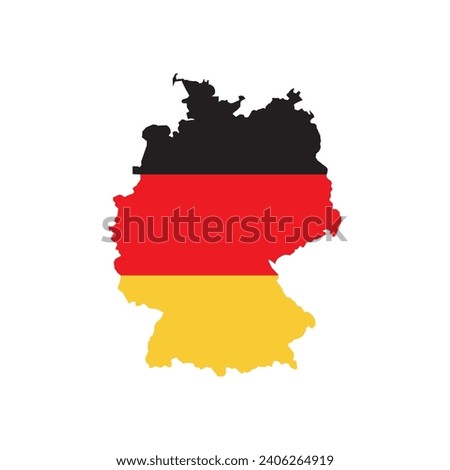 germany map icon vector template illustration logo design