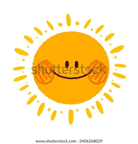 It's a cute sun clip art.