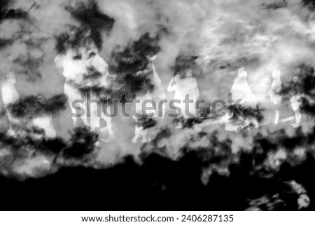 Captivating aerial view of dramatic black n white cloud formations, showcasing mesmerizing styles, shapes, and textures. Fit for visuals Storytelling.