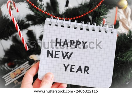 happy new year write in kalender